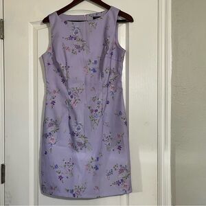 (EUC) My Michelle Women’s Lavender Floral Sheath Mini Dress Size 11/12
